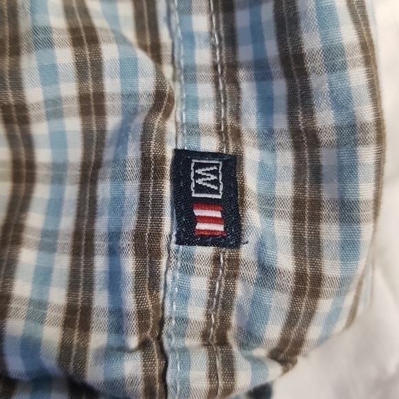 𝅺Wrangler Short Sleeve Cotton Plaid Button Down Shirt - Picture 9 of 10